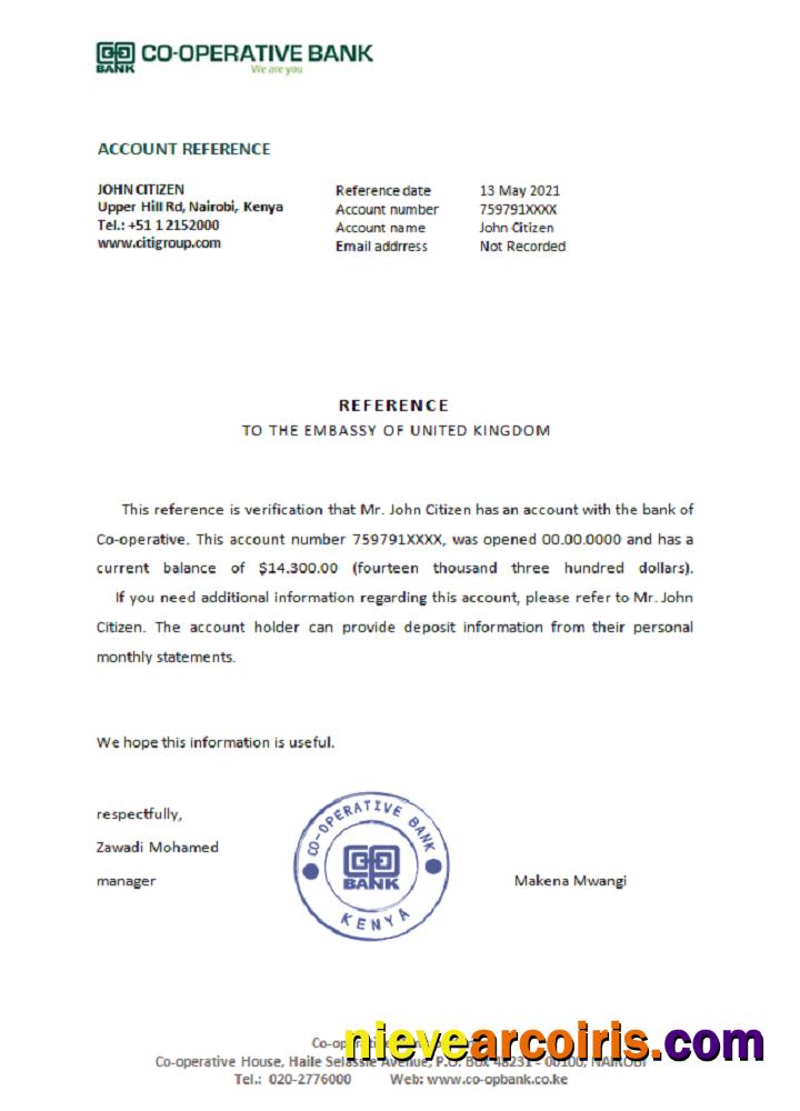 Kenya  Co-operative reference